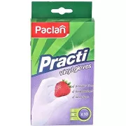 Перчатки винил Paclan Practi однораз белые, р. M 10 штук
