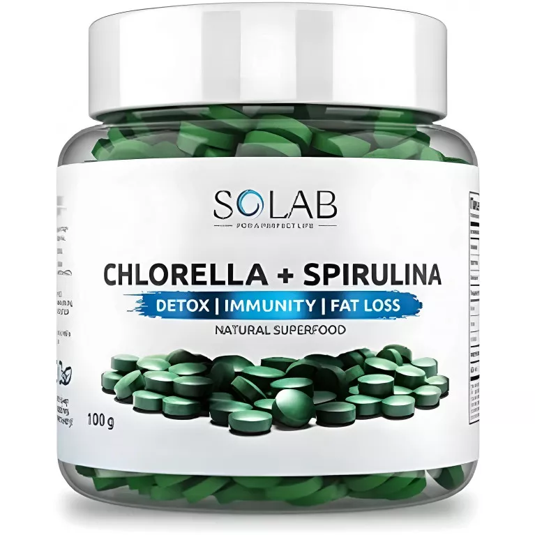 SOLAB Хлорелла + спирулина таб, 100г №200
