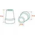 Наконечник (насадка) для костылей резиновый бежевый 10030/T 19 мм Valentine International Ltd (Тайвань)