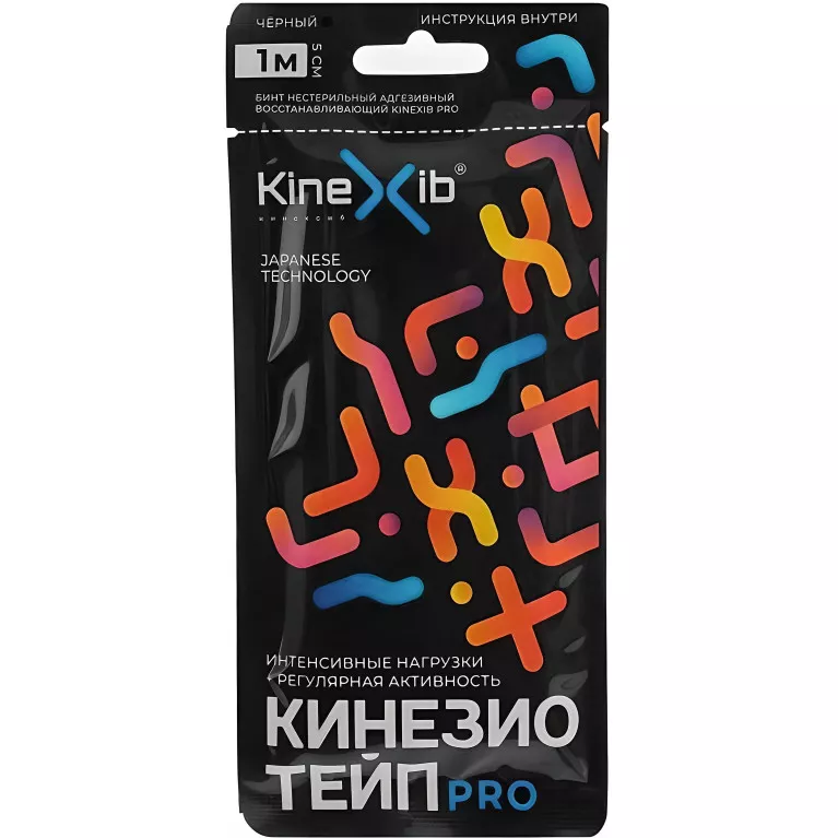 Бинт Кинезио-тейп KINEXIB PRO адгезивный восстанавливающий 5см x 1м бежевый 
