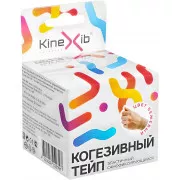 Бинт Кинезио-тейп KINEXIB COHESIVE когезивный стягивающий 5см x 4,5м бежевый