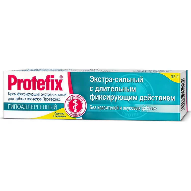 Протефикс Крем д/зубных протезов экстра-сильный Гипоаллергенный 47г